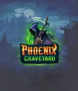 An immersive view of ELK Studios' Phoenix Graveyard slot, with its hauntingly beautiful graveyard and phoenix symbols. This image captures the slot's unique expanding reel feature, alongside its beautifully crafted symbols and gothic theme. The design reflects the game's theme of rebirth and immortality, making it enticing for those interested in the supernatural.