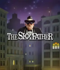 Immerse yourself in the underworld realm of The Slotfather game by Betsoft, showcasing a powerful mafia boss posed against a mysterious cityscape. This image evokes the dramatic ambience of the organized crime, with the boss dressed in a classic black suit and fedora. Ideal for fans of crime-themed slots, providing a thrilling gaming experience. 