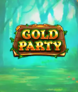 Enter the magical forest of the Gold Party game by Pragmatic Play, showcasing a beautifully designed wooden sign engraved with golden letters. The setting is a green forest that adds a sense of mystery to the slot's theme. Great for those who enjoy nature-themed slots, offering a delightful escape. 